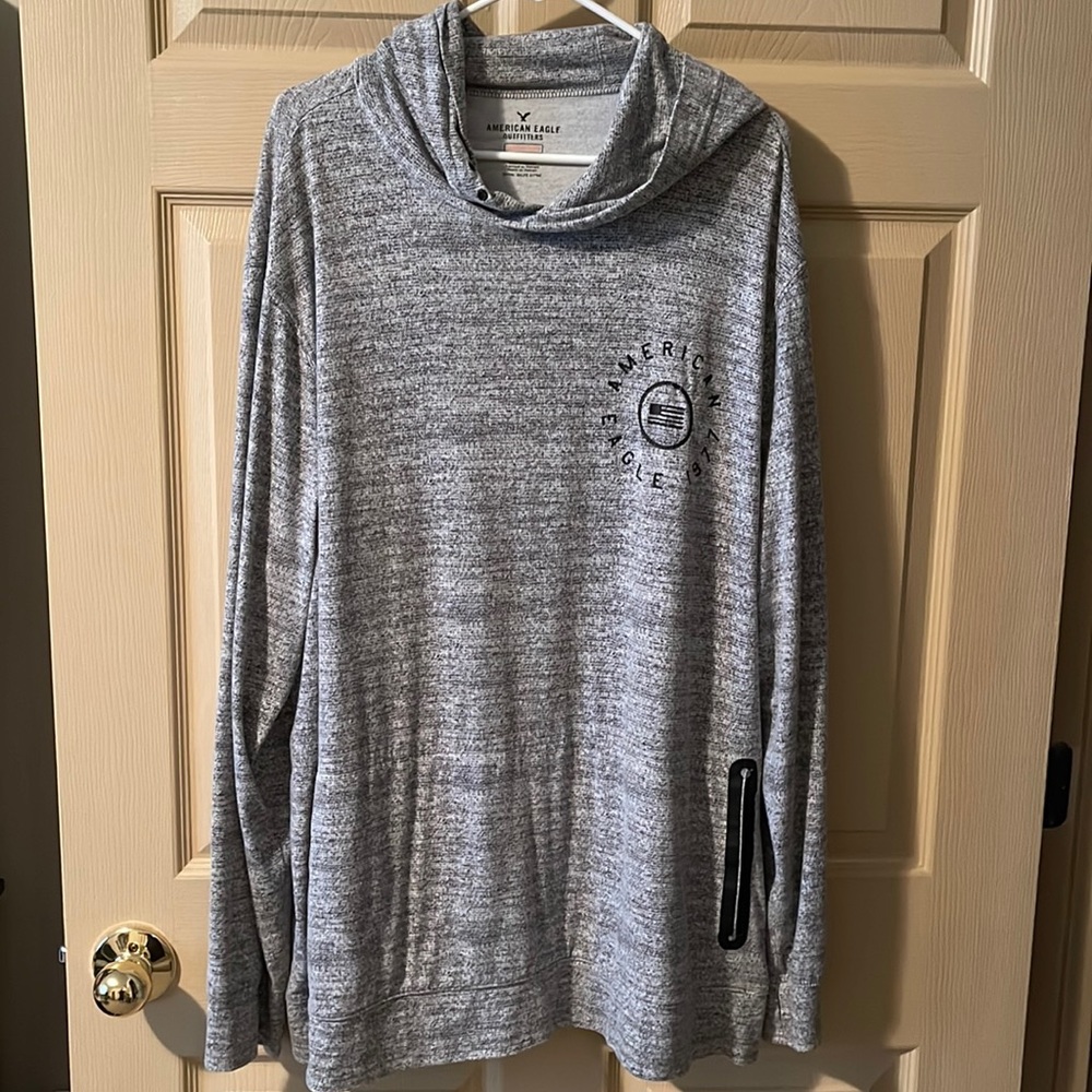 American eagle. Worn in long sleeve hoodie shirt. XXL